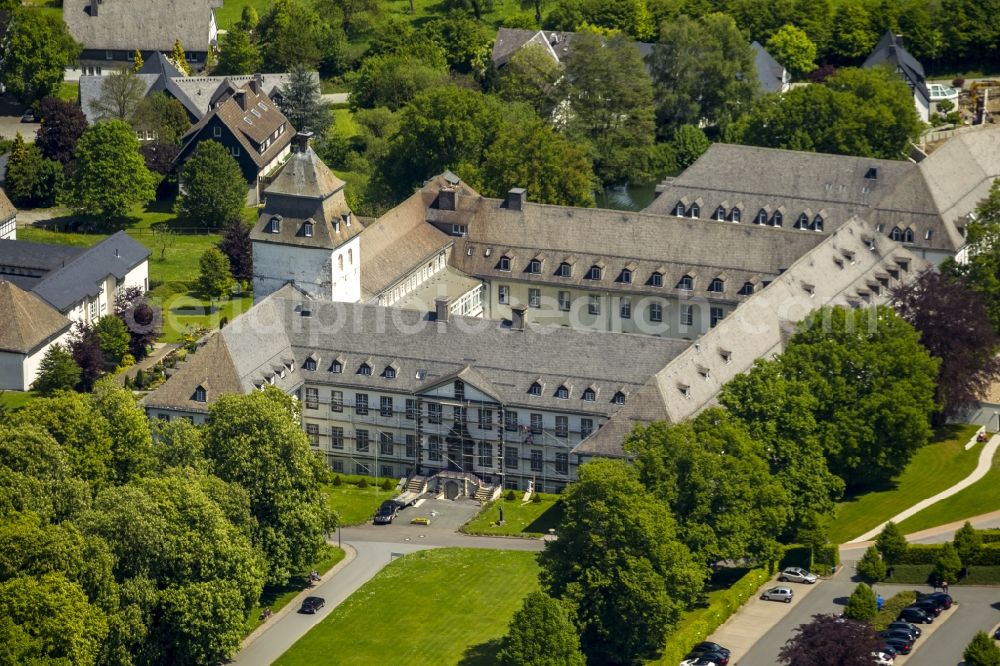 Aerial image Schmallenberg - Lung clinic in Kloster County Sisters of Mercy in Schmallenberg in the Sauerland district in North Rhine-Westphalia