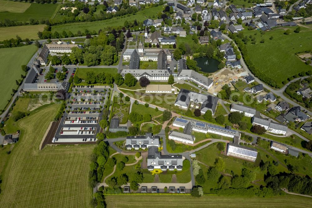 Aerial photograph Schmallenberg - Lung clinic in Kloster County Sisters of Mercy in Schmallenberg in the Sauerland district in North Rhine-Westphalia