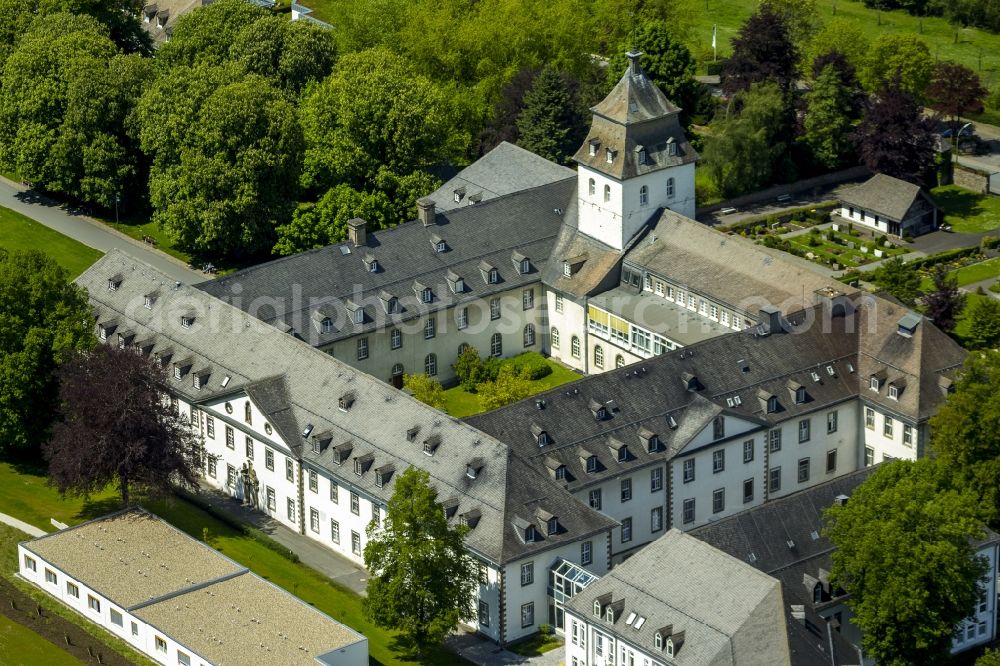 Schmallenberg from the bird's eye view: Lung clinic in Kloster County Sisters of Mercy in Schmallenberg in the Sauerland district in North Rhine-Westphalia