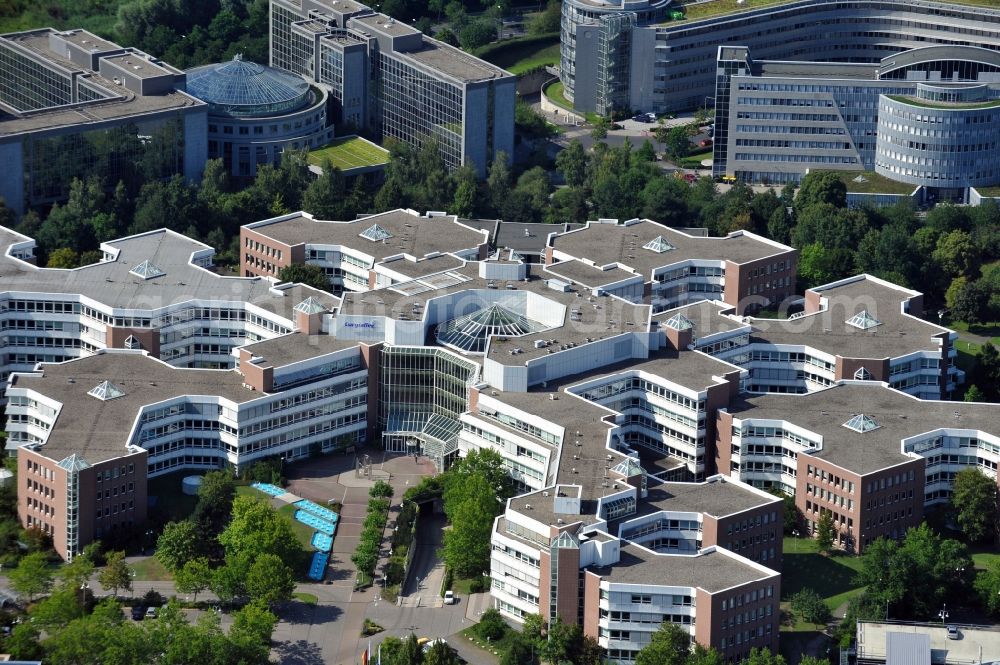 Frankfurt am Main from above - View of the Lurgihaus in Frankfurt am Main in the state Hesse