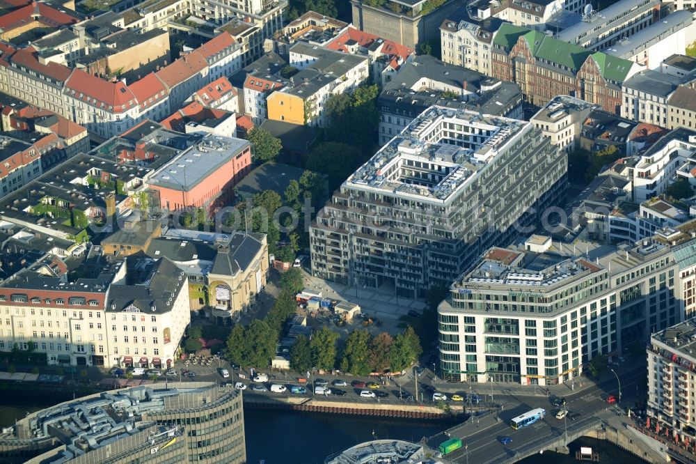 Berlin Mitte from the bird's eye view: View of the apartment new construction for the project property yoo berlin in Berlin Mitte