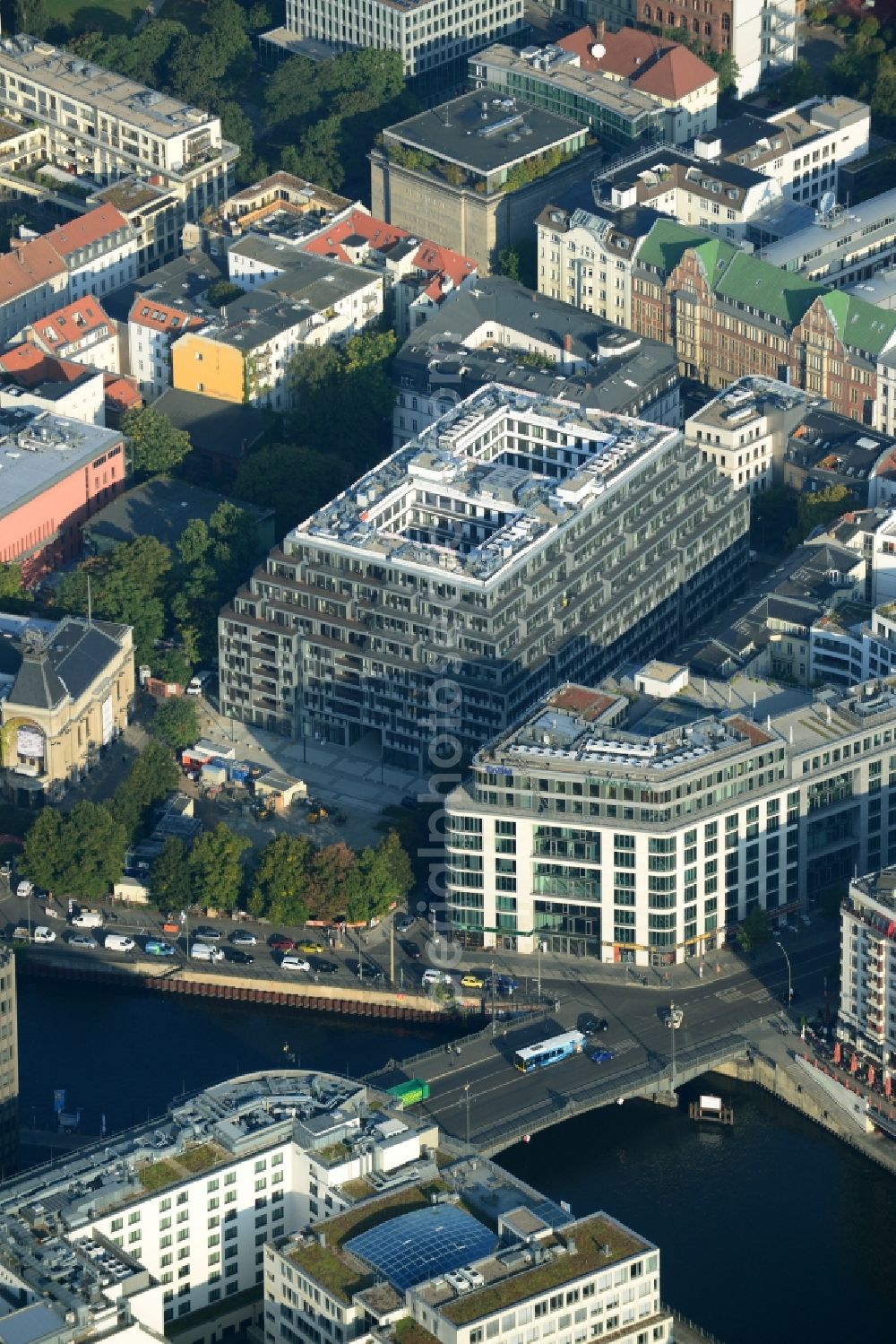 Aerial photograph Berlin Mitte - View of the apartment new construction for the project property yoo berlin in Berlin Mitte