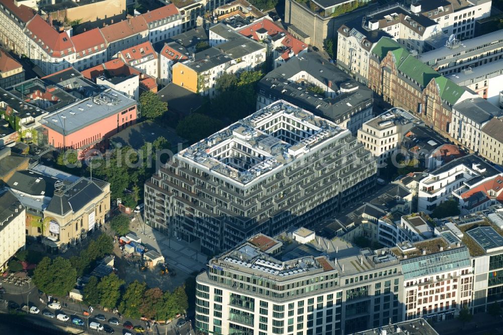 Aerial photograph Berlin Mitte - View of the apartment new construction for the project property yoo berlin in Berlin Mitte