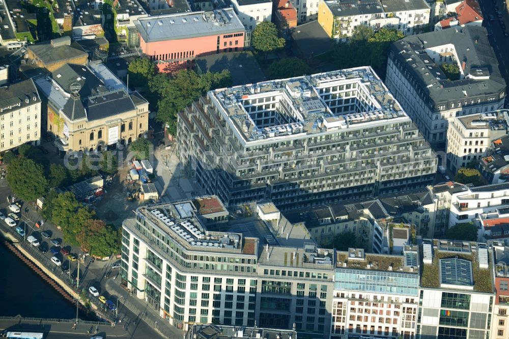 Aerial photograph Berlin Mitte - View of the apartment new construction for the project property yoo berlin in Berlin Mitte