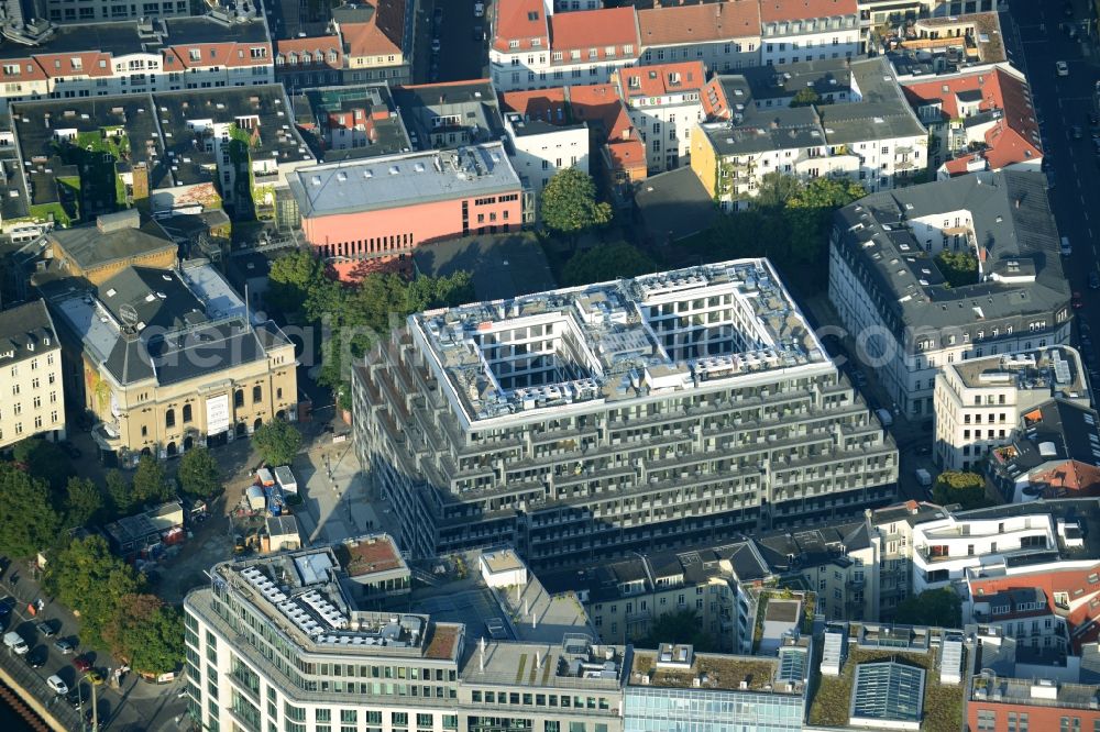 Berlin Mitte from the bird's eye view: View of the apartment new construction for the project property yoo berlin in Berlin Mitte