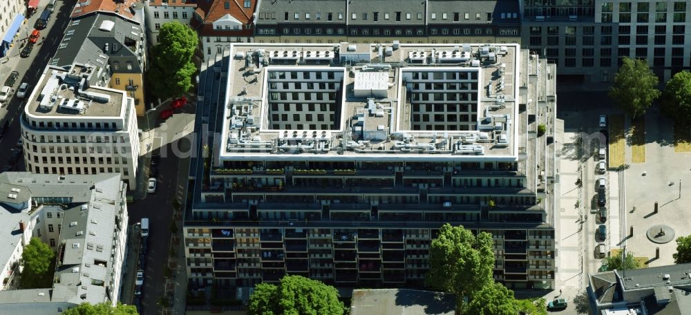 Aerial photograph Berlin - View of the apartment new construction for the project property yoo berlin in Berlin Mitte