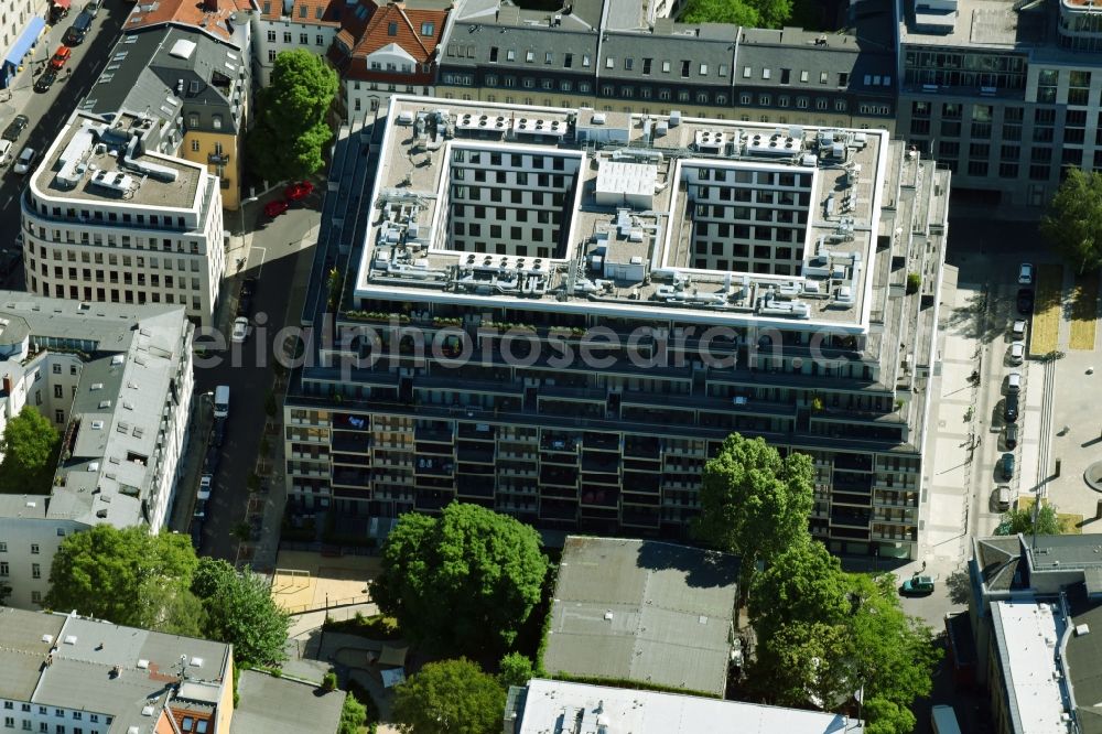 Berlin from above - View of the apartment new construction for the project property yoo berlin in Berlin Mitte