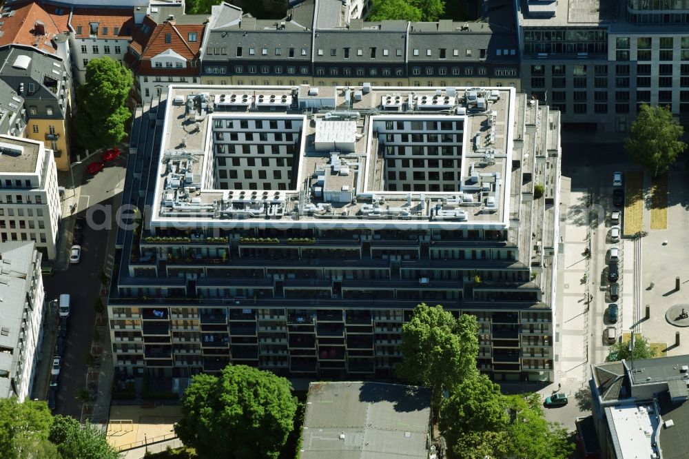 Berlin from the bird's eye view: View of the apartment new construction for the project property yoo berlin in Berlin Mitte