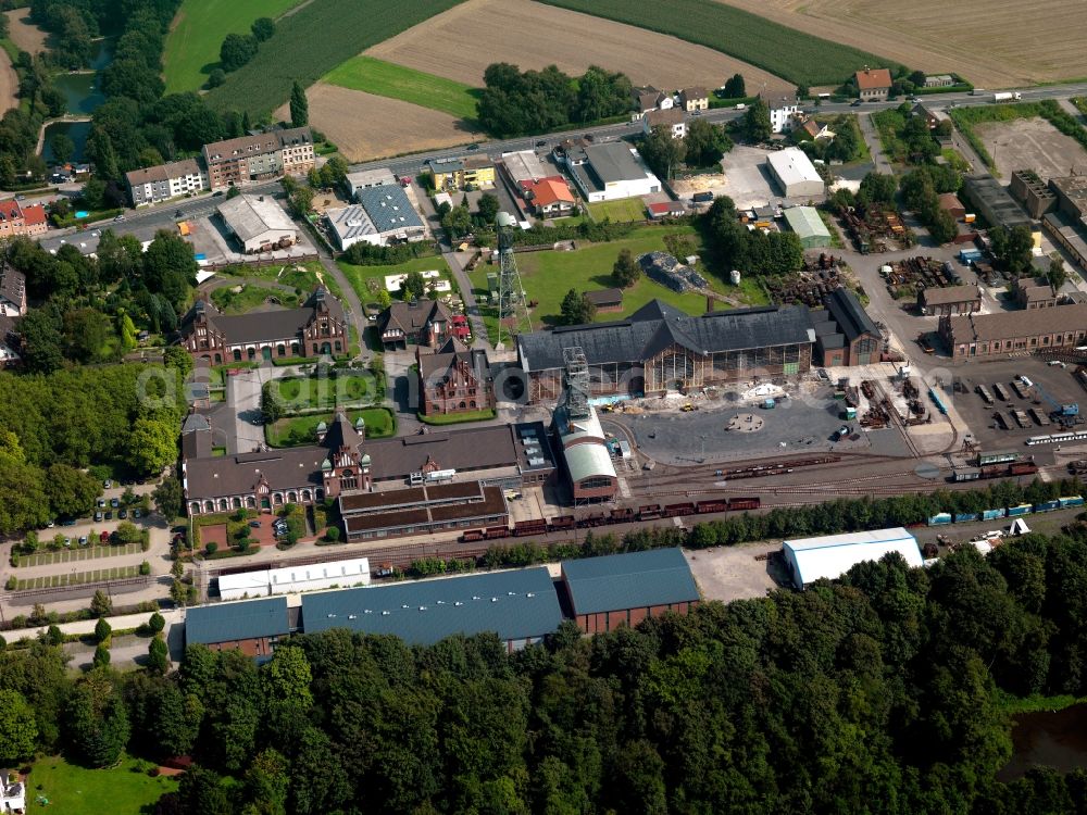 Dortmund from above - View at the to LWL Landschaftsverband Westfalen-Lippe Industrial Museum Westphalian State Museum of Industry Zollern Colliery in the district Bövinghausen in Dortmund in the federal state North Rhine-Westphalia . The Castle of work called former coal manhole facility is one of the most extraordinary evidence of the industrial past in Germany