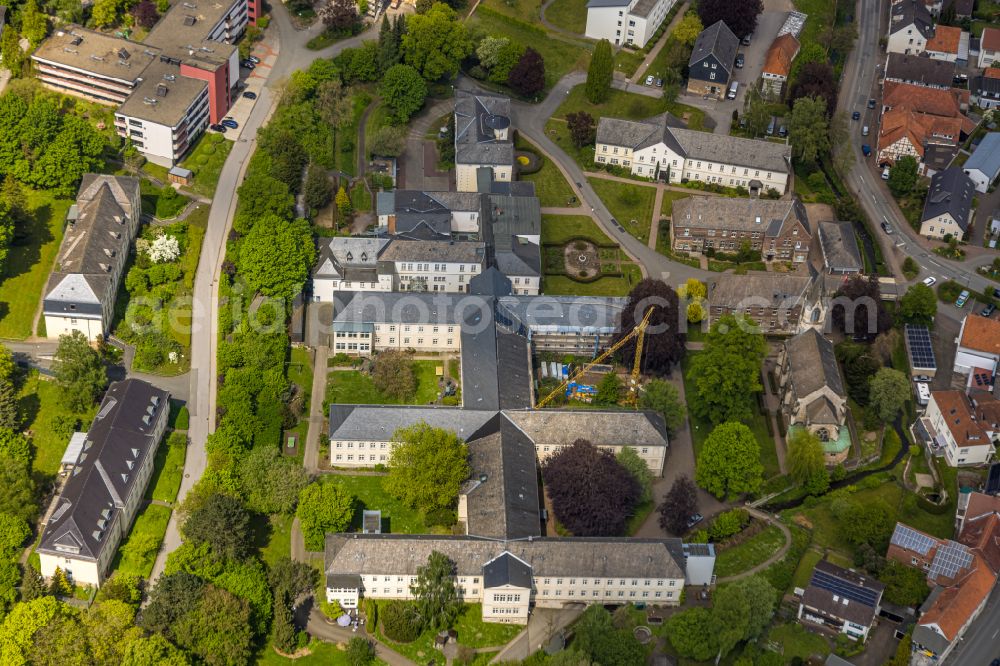 Aerial image Marsberg - view of the LWL living facility in Marsberg in the state of North Rhine-Westphalia