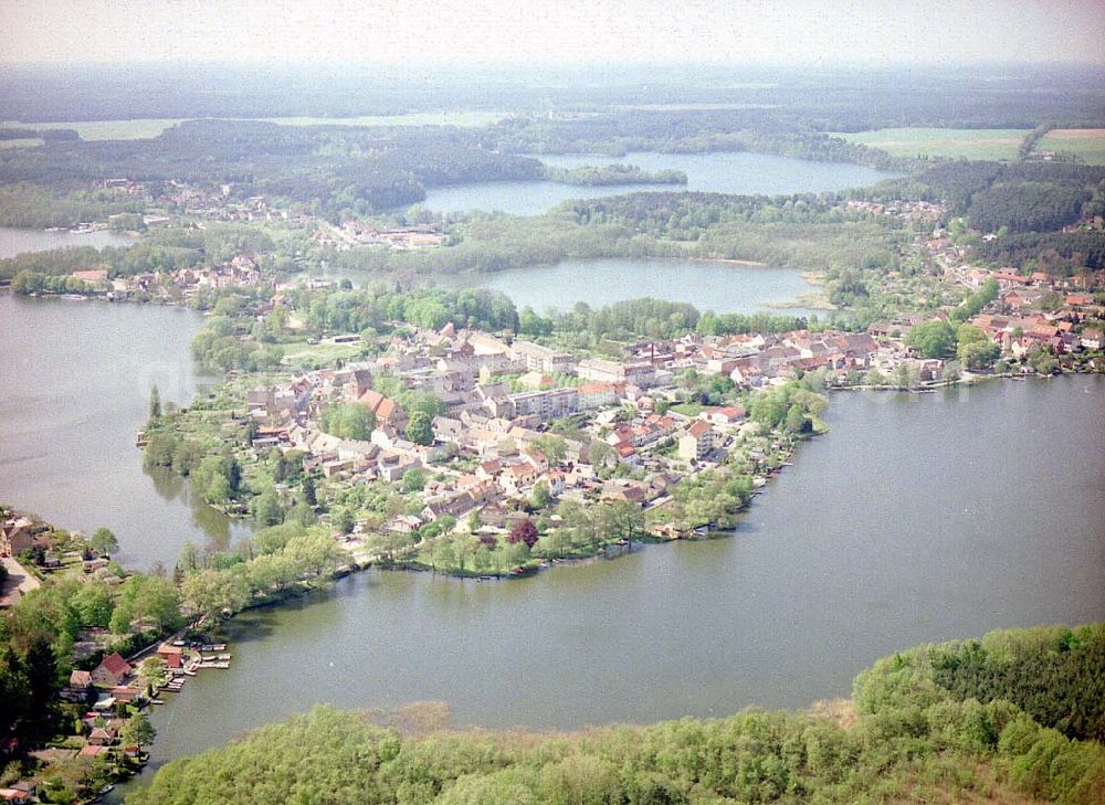 Lychen / BRA from above - Lychen / Brandenburg.