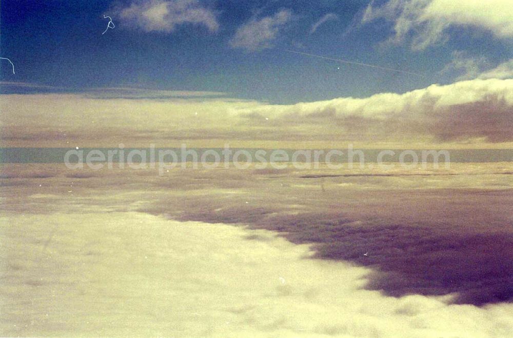 Aerial photograph Magdeburg - anschauliche Wolkenstimmung über Magdeburg, in 8000 ft.