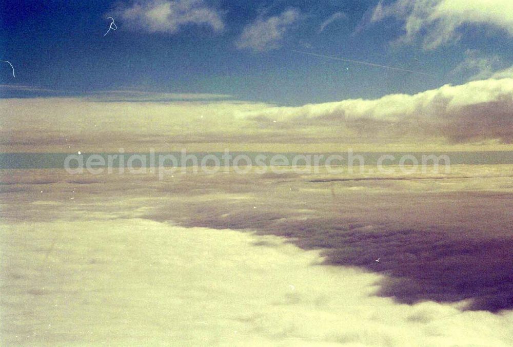 Aerial photograph Magdeburg - anschauliche Wolkenstimmung über Magdeburg, in 8000 ft.