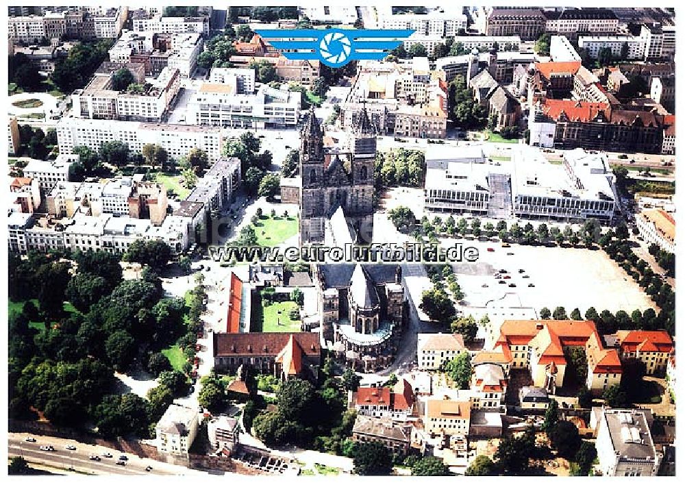 Aerial photograph Magdeburg - 16.08.2002 Magdeburger Dom