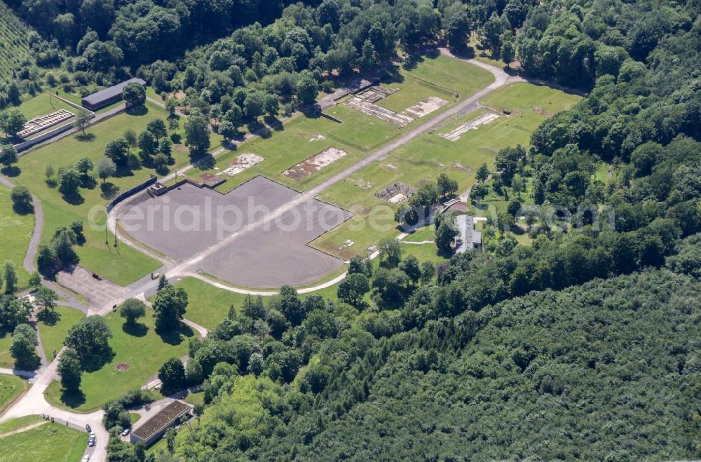 Nordhausen from above - Memorial Mahn- und Gedenkstaette KZ-Lager Dora-Mittelbau in Thueringen