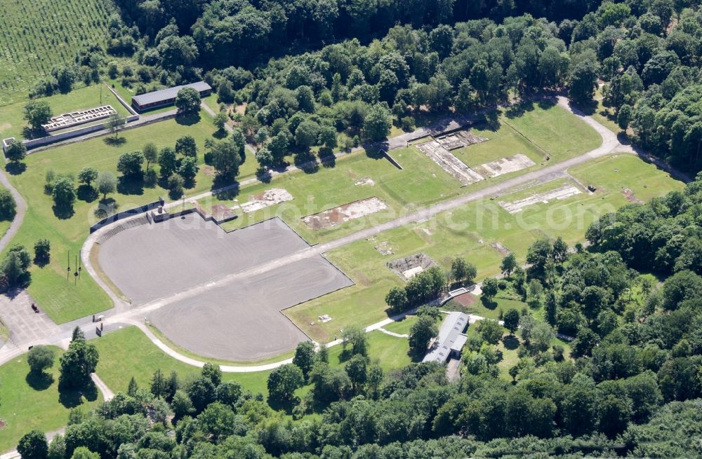 Aerial image Nordhausen - Memorial Mahn- und Gedenkstaette KZ-Lager Dora-Mittelbau in Thueringen