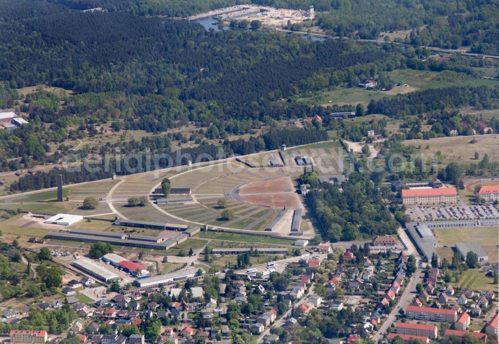 Aerial image Sachsenhausen - Memorial Sachsenhausen - Oranienburg in Brandenburg
