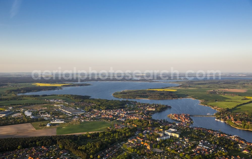 Aerial photograph Malchow - View of the lake Malchower See in Malchow in the state Mecklenburg-West Pomerania