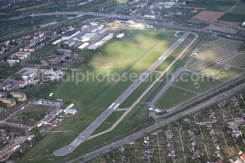 Aerial image Mannheim - Mannheim City Airport EDFM in Mannheim in the state of Baden Wurttemberg