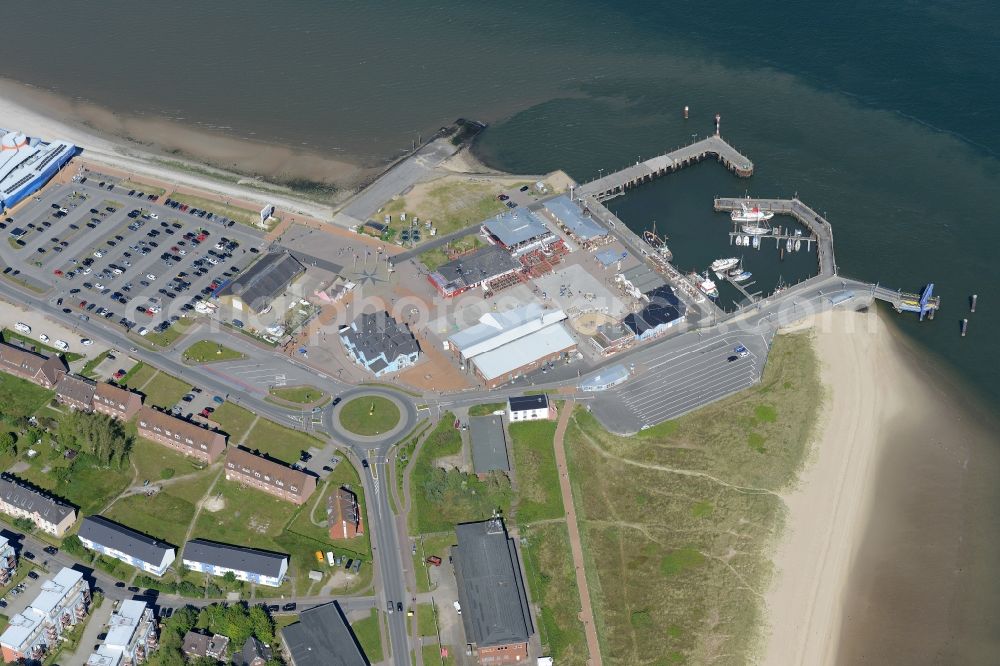 Aerial photograph List - Gosch- Marina - harbour area on the shore of North Sea in List in the state Schleswig-Holstein