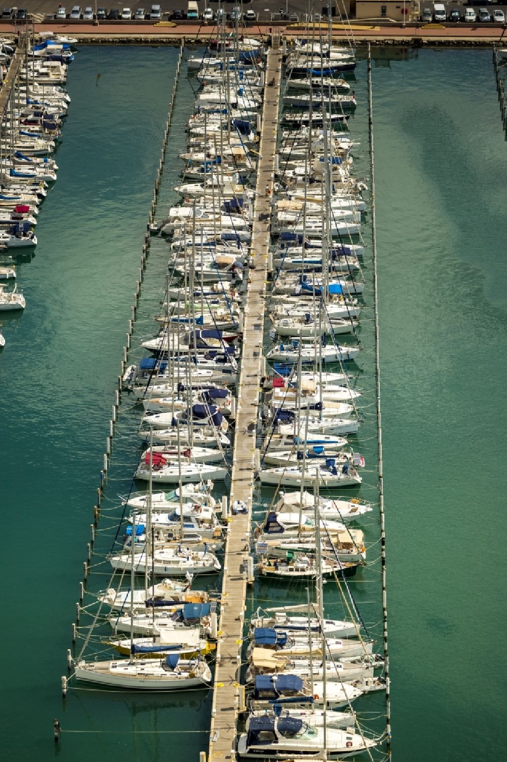 Palavas-les-Flots from above - View of the marina in Palavas-les-Flots in France