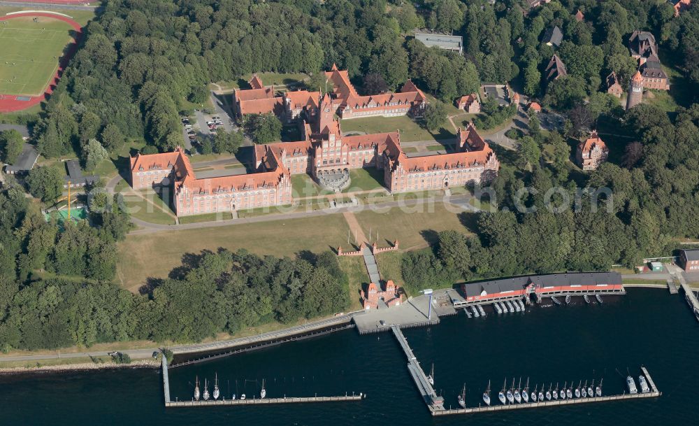 Flensburg from above - Naval Academy Murwik in the district of Muerwik in Flensburg in the state Schleswig-Holstein, Germany