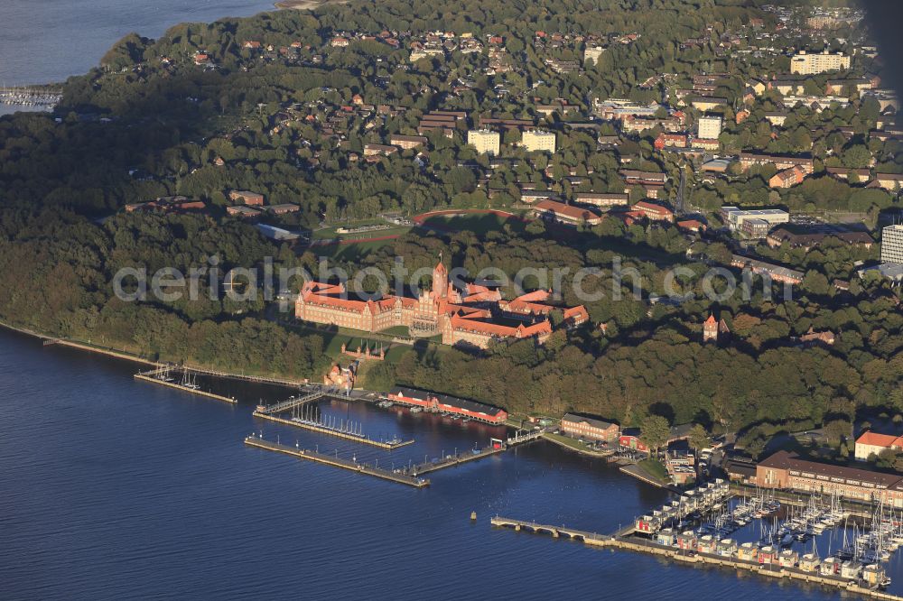 Flensburg from above - Naval Academy Murwik in the district of Muerwik in Flensburg in the state Schleswig-Holstein, Germany