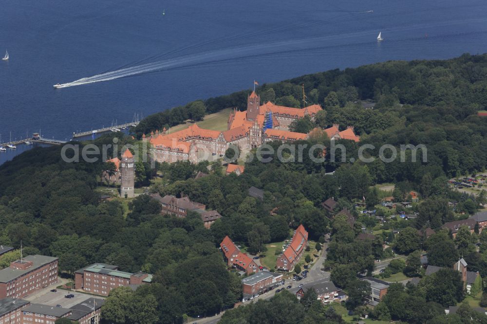 Flensburg from above - Naval Academy Murwik in the district of Muerwik in Flensburg in the state Schleswig-Holstein, Germany