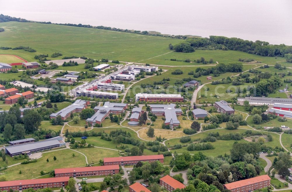 Aerial image Kramerhof - Driving a U-boat of the Navy Parow , Kramerhof in the state Mecklenburg - Western Pomerania, Germany