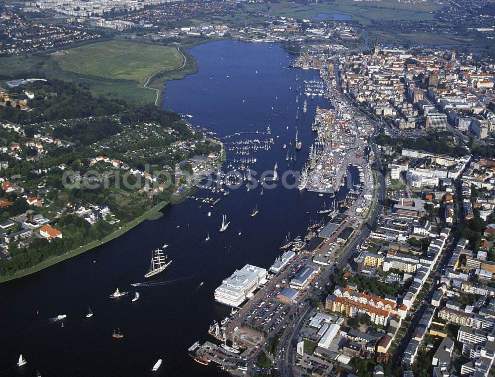 Rostock from above - Maritime public festival in the district middle in Rostock in the federal state Mecklenburg-West Pomerania
