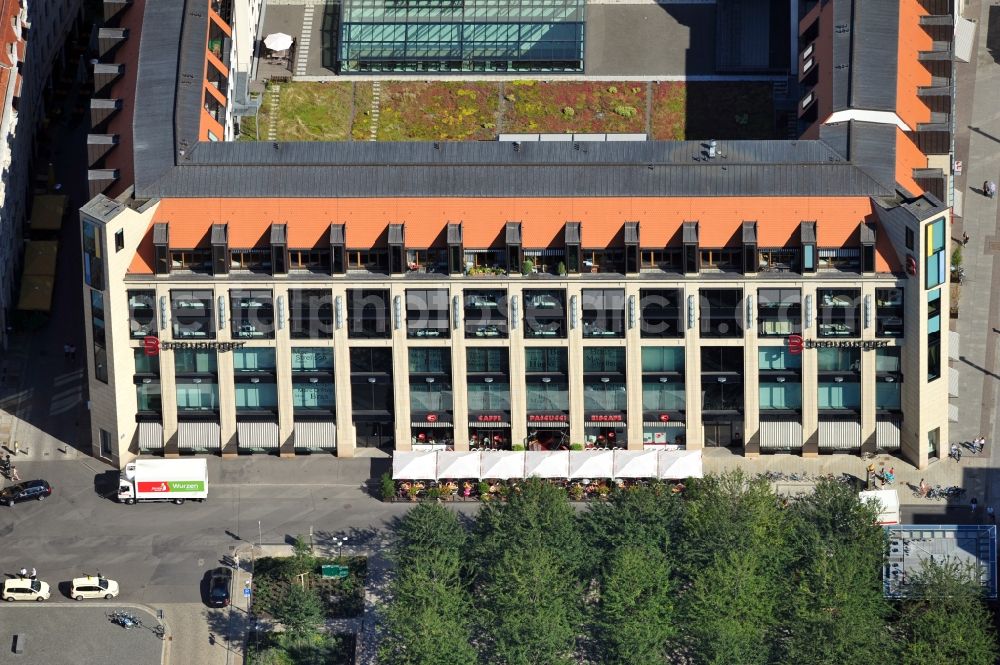 Leipzig from the bird's eye view: View of the Marktgalerie Leipzig in Saxony