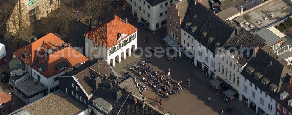 Aerial image Dorsten - View of the Markt in Dorsten in the state North Rhine-Westphalia