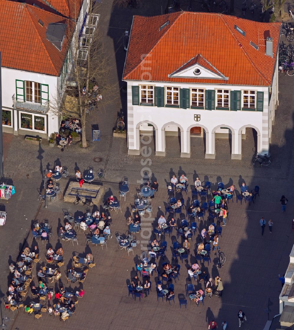 Aerial photograph Dorsten - View of the Markt in Dorsten in the state North Rhine-Westphalia