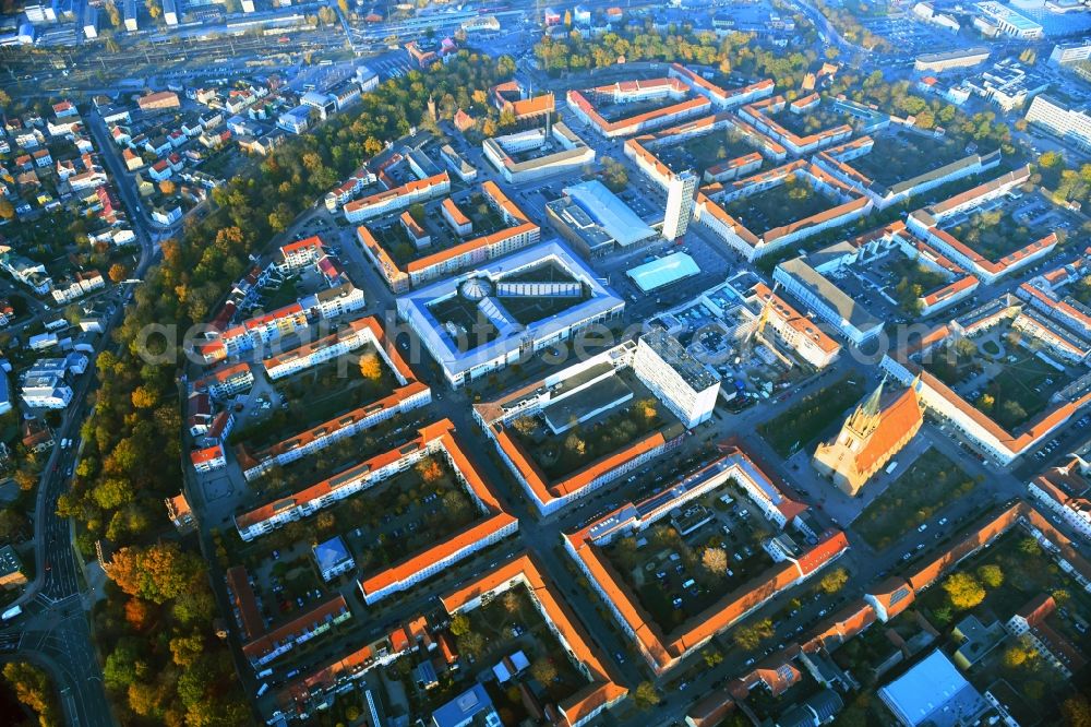 Aerial photograph Neubrandenburg - Marketplace shopping center ECE Center in Neubrandenburg in Mecklenburg-Western Pomerania