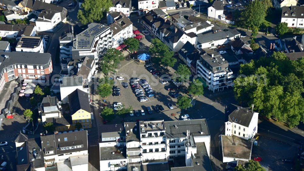 Eitorf from the bird's eye view: Marketplace in Eitorf in the state North Rhine-Westphalia, Germany