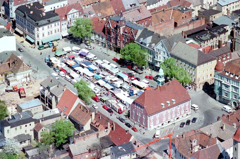 Aerial photograph Finsterwalde - 04.05.1995 Marktplatz Finsterwalde