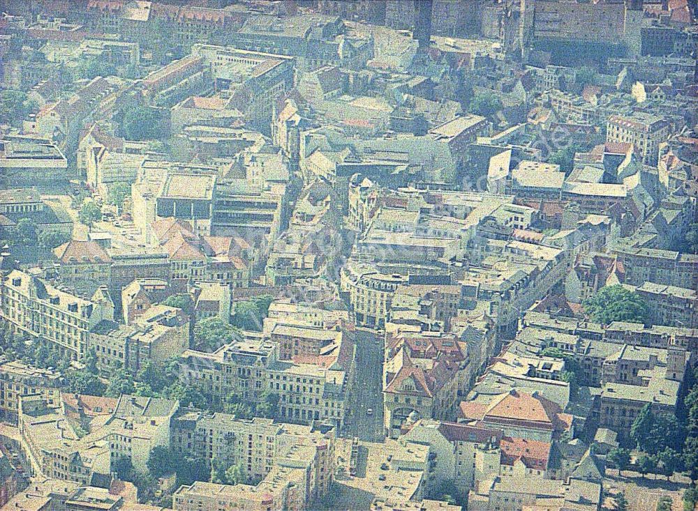 Aerial image Halle / Saale - Marktplatz im Stadtzentrum von Halle an der Saale in SA.