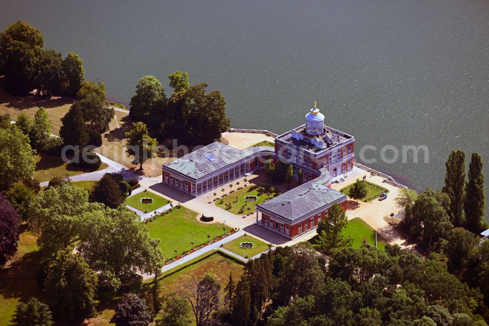 Potsdam from above - Palace - Marmorpalais Im Neuen Garten in the district Noerdliche Vorstadt in Potsdam in the state Brandenburg, Germany