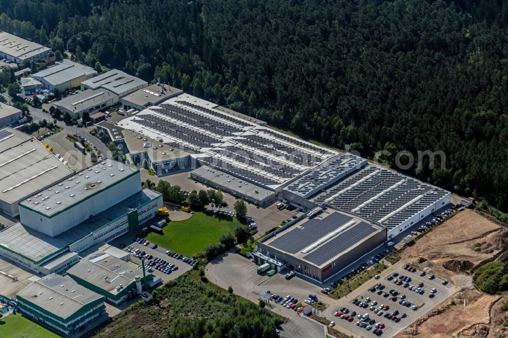 Aerial image Roth - Buildings and production halls on the site of the mechanical engineering company of Speck Pumpen Walter Speck GmbH & Co. KG on Regensburger Ring in Roth in the state Bavaria, Germany