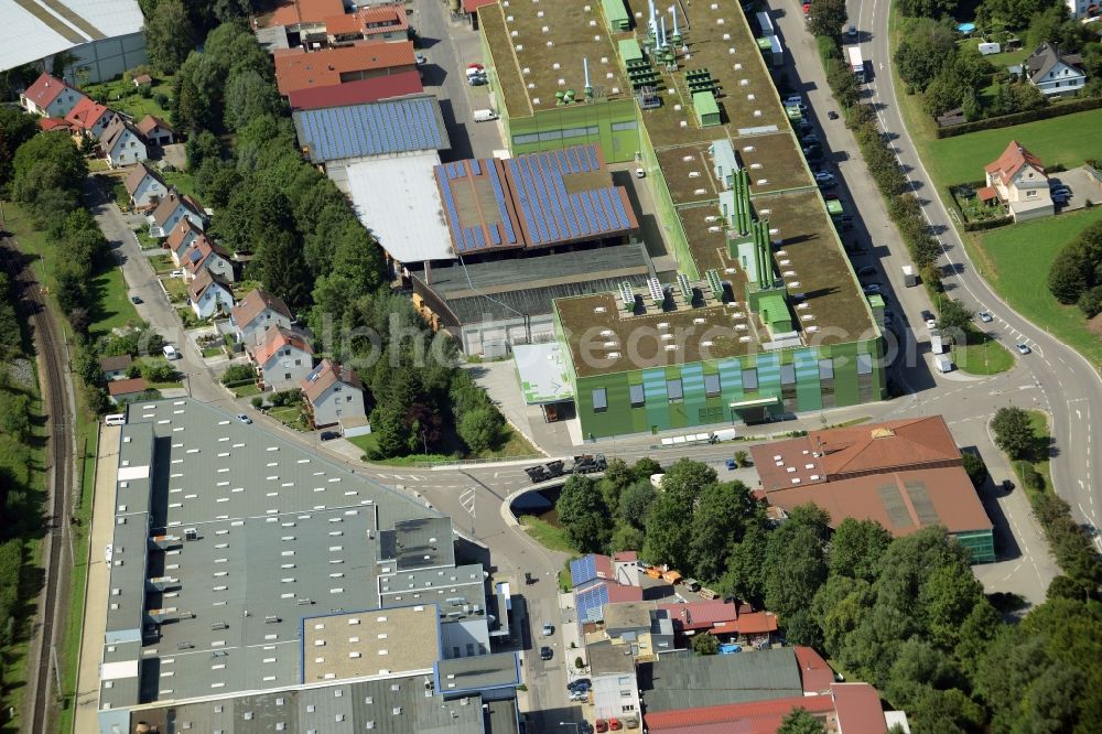 Aerial photograph Sulzbach an der Murr - Company grounds and facilities of Erkert HES-Praezisionsteile in Sulzbach an der Murr in the state Baden-Wuerttemberg, Germany