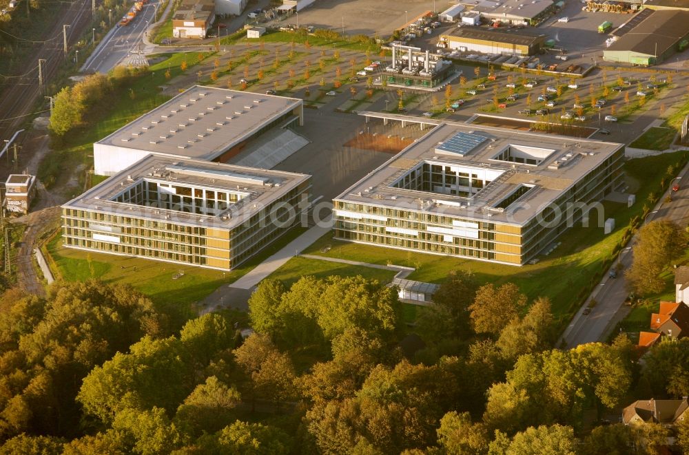 Aerial photograph Recklinghausen - View of the Max-Born-Berufskolleg in Recklinghausen in the state of North Rhine-Westphalia. /