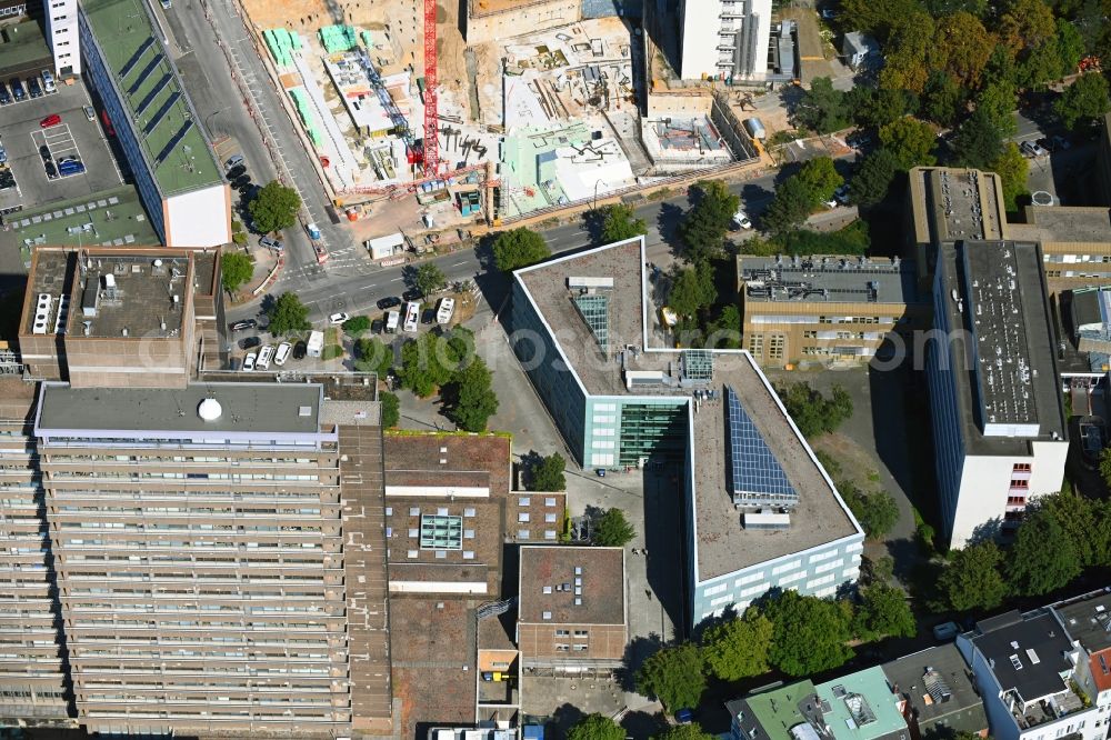 Hamburg from above - Building complex of the Institute Max-Planck-Institut fuer Meteorologie in the district Rotherbaum in Hamburg, Germany