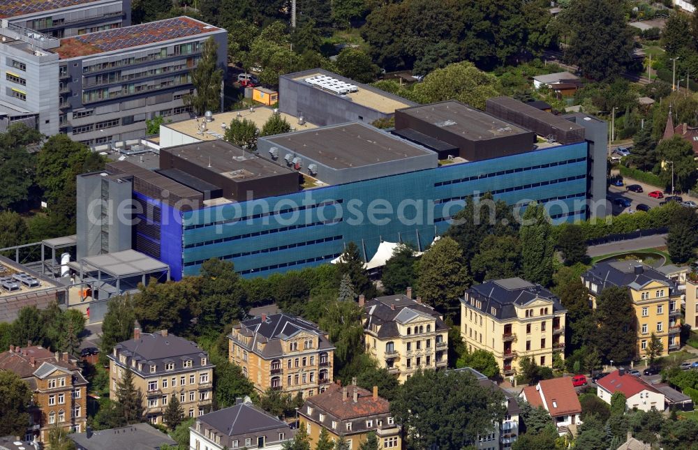 Aerial photograph Dresden - Max Planck Institute of Molecular Cell Biology and Genetics ( MPI CBG ) at Pfotenhauerstrasse in Dresden in the state Saxony