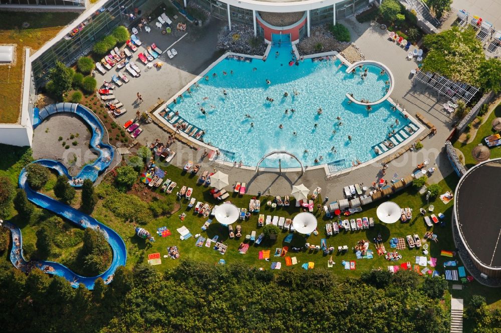 Aerial image Hamm - View of the Maximare Erlebnistherme Bad Hamm in the state of North Rhine-Westphalia