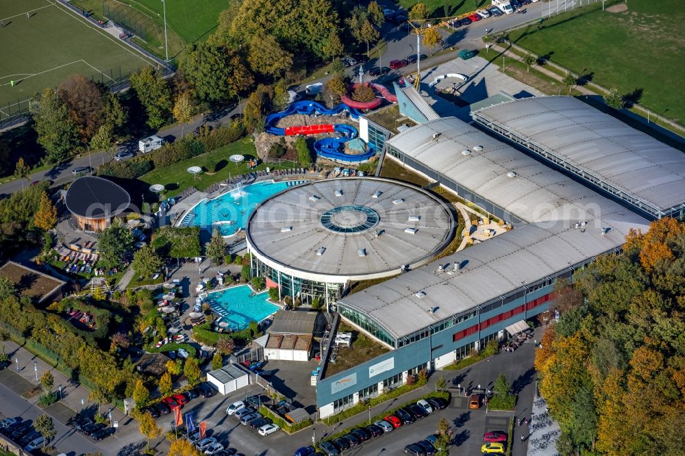 Aerial image Hamm - View of the Maximare Erlebnistherme Bad Hamm in the state of North Rhine-Westphalia