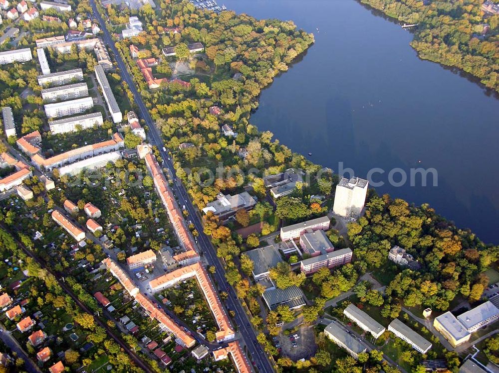 Aerial image Potsdam - 05.10.2004 Möbel Oase Potsdam in der Zeppelin Str.117a, 14471 Potsdam in Richtung Sansoussi.