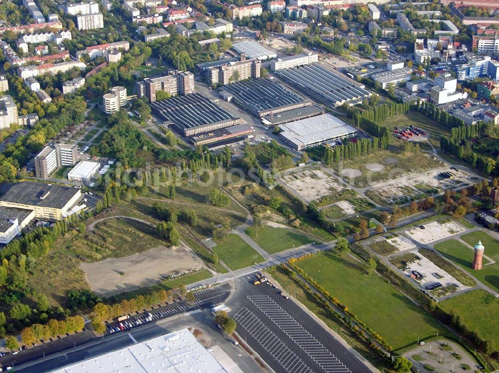 Potsdam from above - 05.10.2004 Möbelhof Potsdam. Möbelhof 9, 14478 Potsdam. 200 Meter von Möbel Boss entfernt.