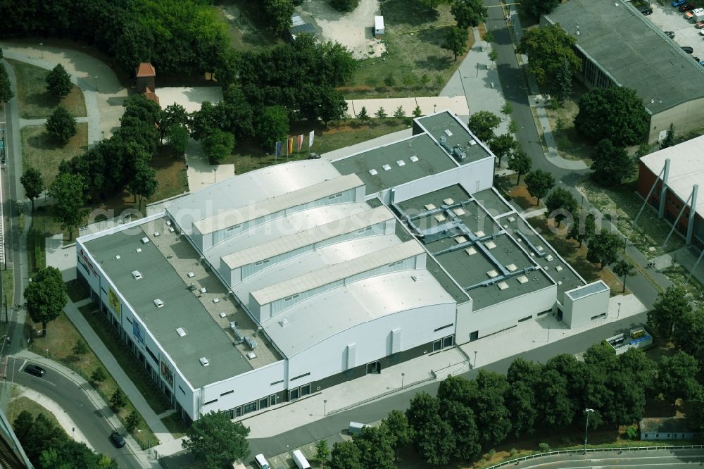 Potsdam from the bird's eye view: MBS Arena in Potsdam in the state Brandenburg