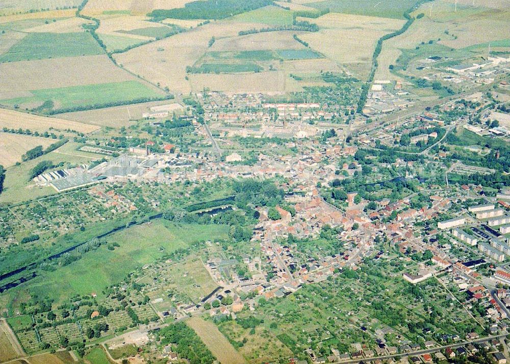 Aerial image Pritzwalk/ Mecklenburg - Vorpommern - Mecklenburgische Brauerei Lübz GmbH in der Parchimer Straße 31 in 19386 Lübz.