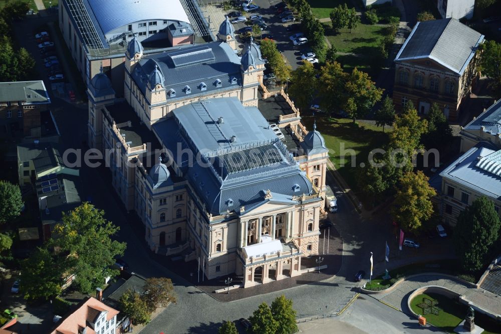 Schwerin from the bird's eye view: The Mecklenburg State Theatre Schwerin in Mecklenburg-Western Pomerania